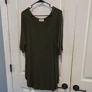 Bobbie Brooks Dark Green Tunic Top
